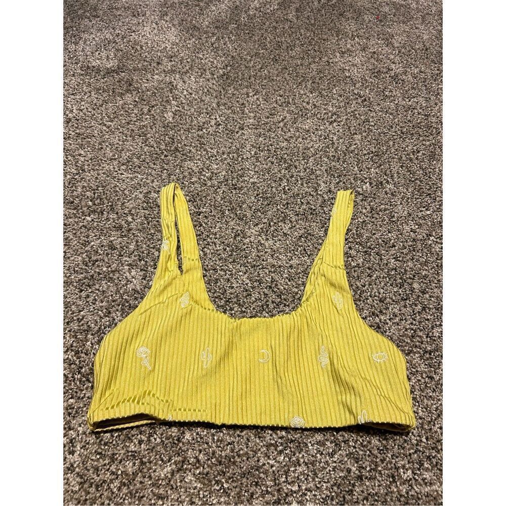 ‼️sale‼️Desert Dreamer yellow bikini top size large C27-82